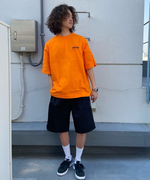 THRASHER(スラッシャー)の「【ムラサキスポーツ別注】THRASHER/スラッシャー MAGAZINE COVER バックラバープリントTシャツ ビックシルエット フロントロゴワンポイント THMM-006(Tシャツ/カットソー・メンズ・ホワイト×ブラック/ブラック×ブラック/オレンジ系その他・M/L/XL)」の20枚目の写真