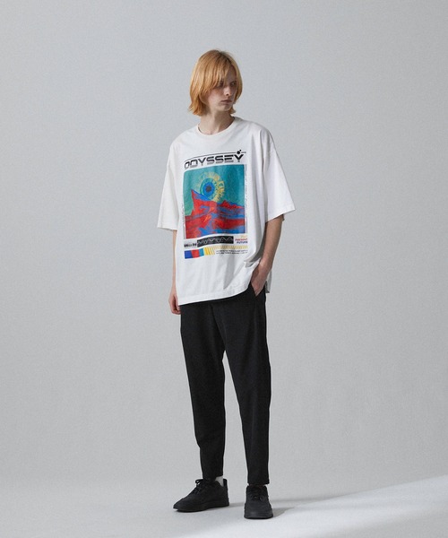 Iroquois（イロコイ）の「IROQUOIS イロコイ / ODYSSEY T グラフィックプリントビッグシルエットTシャツ / 177109（Tシャツ/カットソー・メンズ・ブラック/レッド/ホワイト・1/2/3）」の16枚目の写真