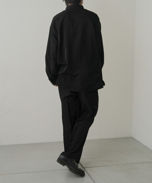 COLONY 2139（コロニートゥーワンスリーナイン）の「ドレープポリ長袖シャツ（シャツ/ブラウス・メンズ・アイボリー/ブラック/ブルー・MEDIUM/LARGE）」の16枚目の写真