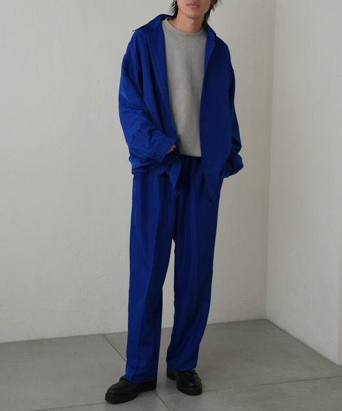 COLONY 2139（コロニートゥーワンスリーナイン）の「ドレープポリ長袖シャツ（シャツ/ブラウス・メンズ・アイボリー/ブラック/ブルー・MEDIUM/LARGE）」の22枚目の写真