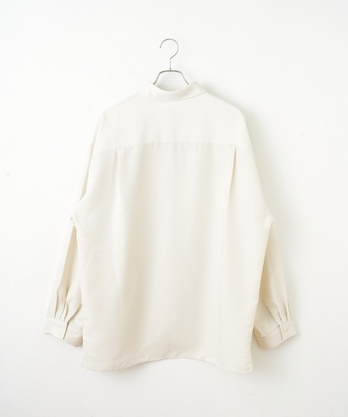 COLONY 2139（コロニートゥーワンスリーナイン）の「ドレープポリ長袖シャツ（シャツ/ブラウス・メンズ・アイボリー/ブラック/ブルー・MEDIUM/LARGE）」の17枚目の写真