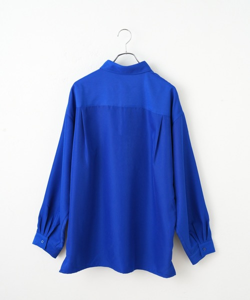 COLONY 2139（コロニートゥーワンスリーナイン）の「ドレープポリ長袖シャツ（シャツ/ブラウス・メンズ・アイボリー/ブラック/ブルー・MEDIUM/LARGE）」の13枚目の写真