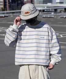 Perushu | ルーズボーダーロングスリーブTシャツ(Tシャツ/カットソー)