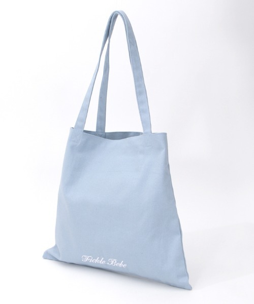 FickleBebe（フィクルベベ）の「ＦＢ刺繍キャンバストート（トートバッグ・レディース・ホワイト/ブラック/グレー系その他・FREE）」の7枚目の写真