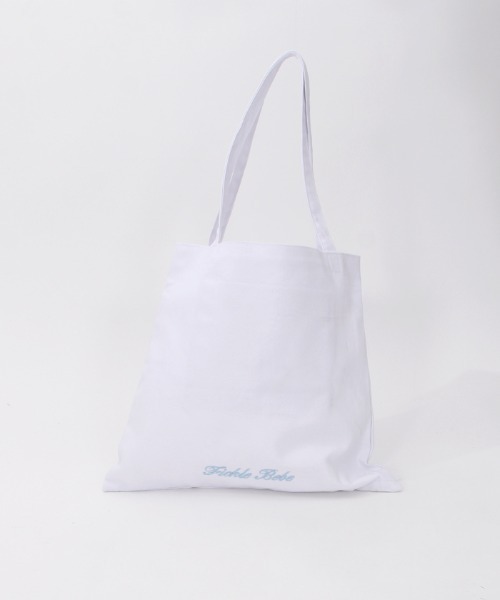 FickleBebe（フィクルベベ）の「ＦＢ刺繍キャンバストート（トートバッグ・レディース・ホワイト/ブラック/グレー系その他・FREE）」の6枚目の写真