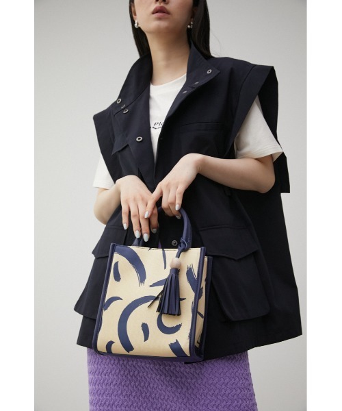CHARM SET NATURE PATTERN BAG/チャームセットネイチャーパターンバッグ(トートバッグ)|AZUL BY MOUSSY(アズールバイマウジー)