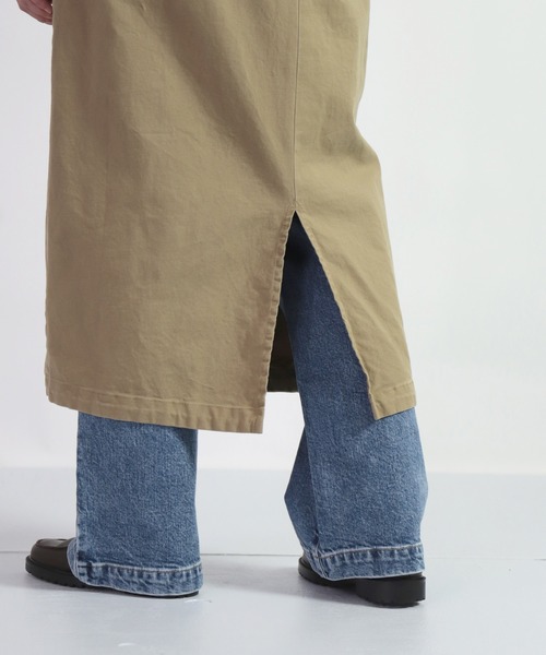 D.M.G.（ドミンゴ）の「[D.M.G. / ディーエムジー] 高密度オックスストレッチ コクーンワンピース（ワンピース・レディース・ベージュ/ブラック・FREE）」の13枚目の写真