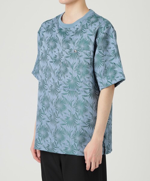 LOVELESS（ラブレス）の「フクレフラワージャガード Tシャツ（Tシャツ/カットソー・メンズ・ベージュ系その他/ブラック/ブルー・M/L）」の12枚目の写真