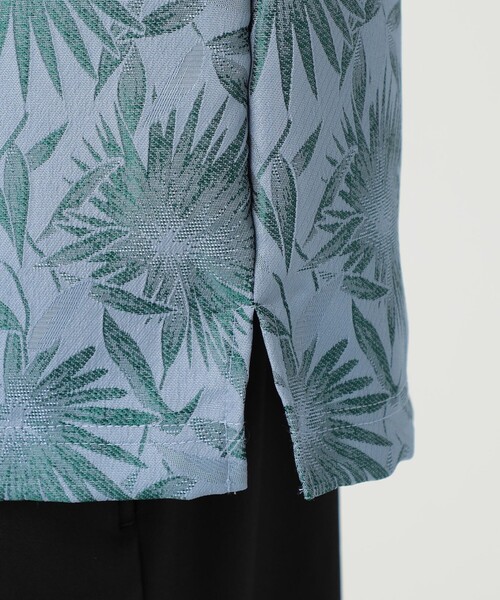 LOVELESS（ラブレス）の「フクレフラワージャガード Tシャツ（Tシャツ/カットソー・メンズ・ベージュ系その他/ブラック/ブルー・M/L）」の8枚目の写真