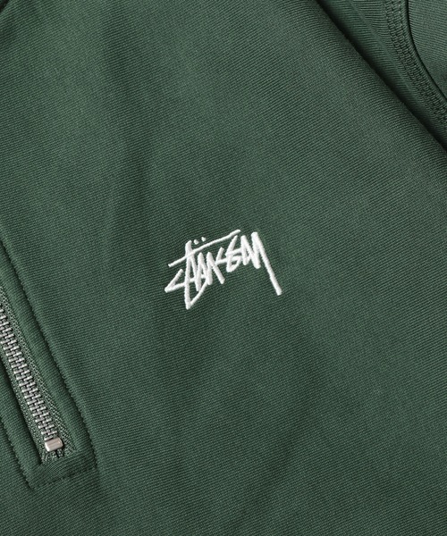 STUSSY（ステューシー）の「STUSSY/ステューシー STOCK LOGO MOCK モックネックスウェット（スウェット・メンズ・グリーン・M/L/XL/S）」の5枚目の写真