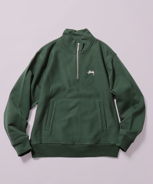 STUSSY（ステューシー）の「STUSSY/ステューシー STOCK LOGO MOCK モックネックスウェット（スウェット・メンズ・グリーン・M/L/XL/S）」の11枚目の写真