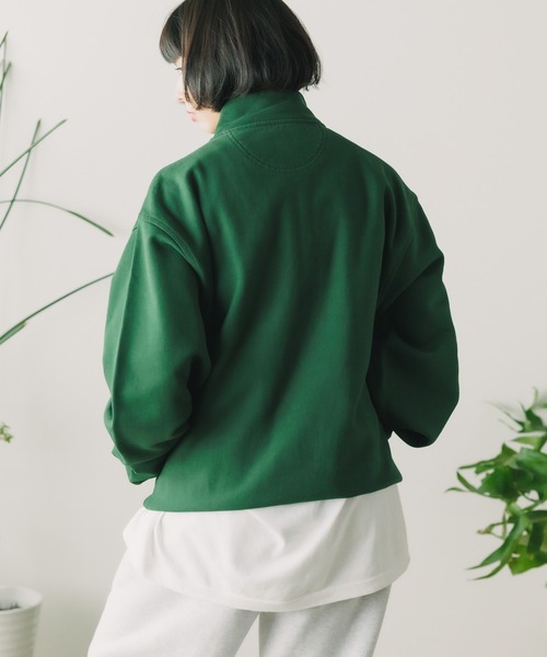 STUSSY（ステューシー）の「STUSSY/ステューシー STOCK LOGO MOCK モックネックスウェット（スウェット・メンズ・グリーン・M/L/XL/S）」の16枚目の写真