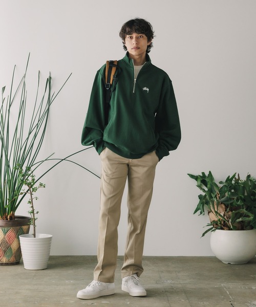 STUSSY（ステューシー）の「STUSSY/ステューシー STOCK LOGO MOCK モックネックスウェット（スウェット・メンズ・グリーン・M/L/XL/S）」の12枚目の写真