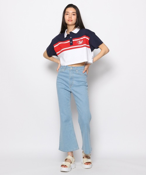 FOREVER 21(フォーエバー トゥエンティーワン)の「ハイストレッチフレアデニムパンツ(デニムパンツ・レディース・スカイブルー/ブラック/ネイビー・SMALL/X-SMALL/X-LARGE/MEDIUM/LARGE)」の20枚目の写真
