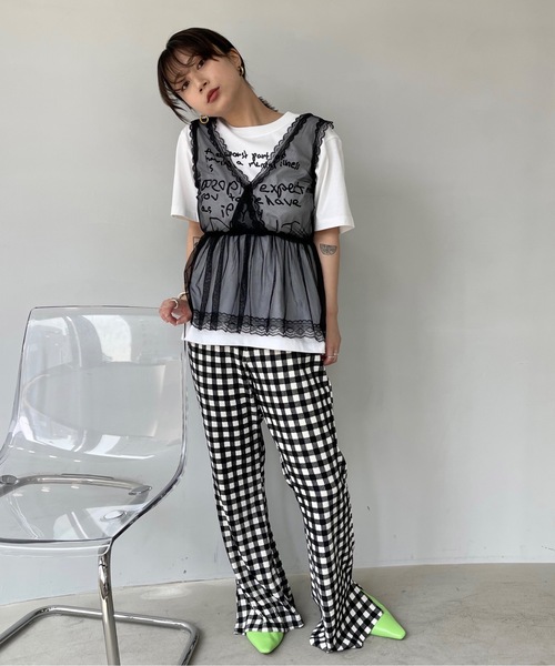 SANSeLF（サンセルフ）の「レースタンク【SANSeLF】 sansk23s004（その他トップス・レディース・ブラック・FREE）」の8枚目の写真