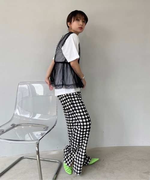 SANSeLF（サンセルフ）の「レースタンク【SANSeLF】 sansk23s004（その他トップス・レディース・ブラック・FREE）」の9枚目の写真