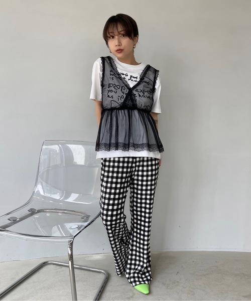 SANSeLF（サンセルフ）の「レースタンク【SANSeLF】 sansk23s004（その他トップス・レディース・ブラック・FREE）」の10枚目の写真