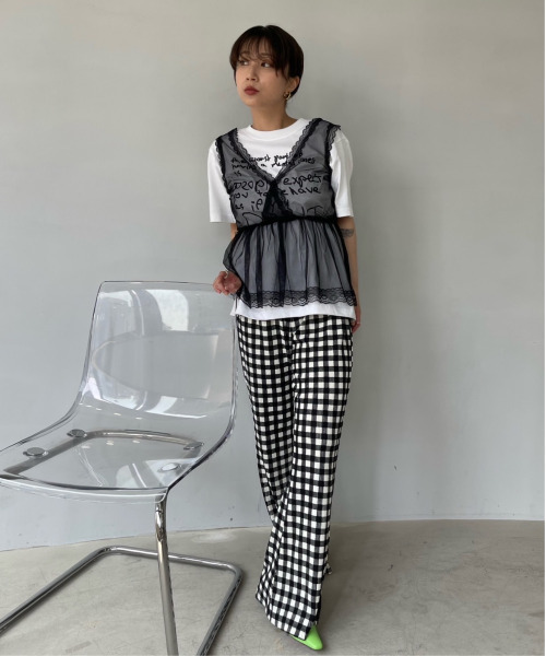 SANSeLF（サンセルフ）の「レースタンク【SANSeLF】 sansk23s004（その他トップス・レディース・ブラック・FREE）」の7枚目の写真