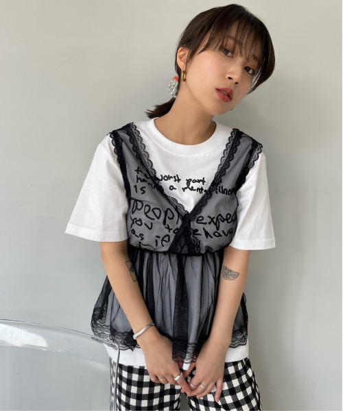 SANSeLF（サンセルフ）の「レースタンク【SANSeLF】 sansk23s004（その他トップス・レディース・ブラック・FREE）」の3枚目の写真