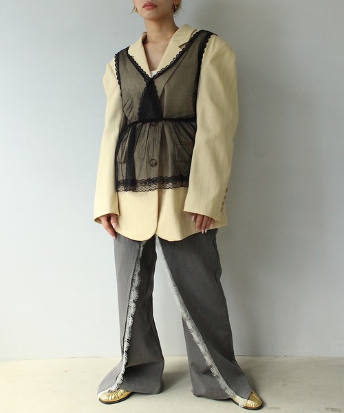 SANSeLF（サンセルフ）の「レースタンク【SANSeLF】 sansk23s004（その他トップス・レディース・ブラック・FREE）」の11枚目の写真