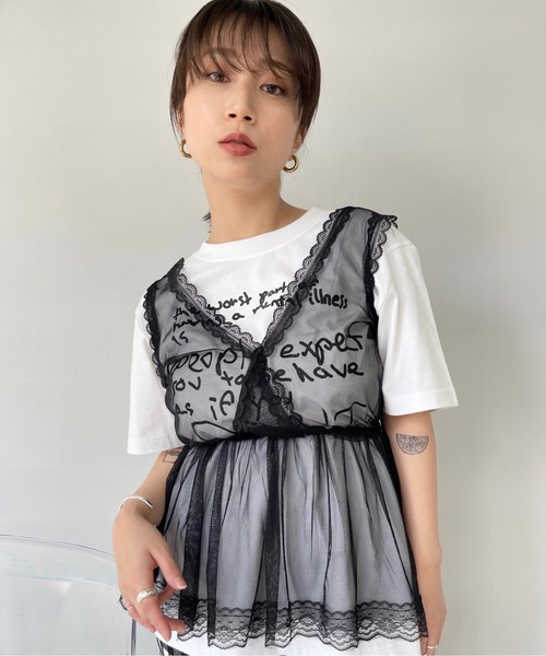 SANSeLF（サンセルフ）の「レースタンク【SANSeLF】 sansk23s004（その他トップス・レディース・ブラック・FREE）」の13枚目の写真