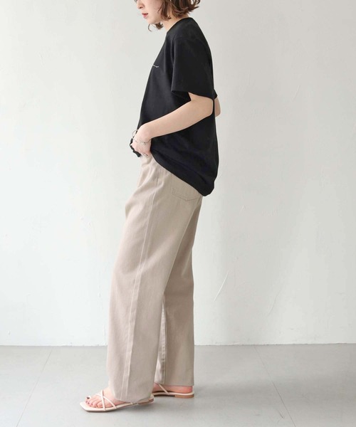 HER CLOSET（ハークローゼット）の「【shemoshelly】WEB限定ロゴプリントTシャツ（Tシャツ/カットソー・レディース・ブラック/ホワイト・S/M/L）」の8枚目の写真