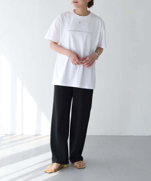 HER CLOSET（ハークローゼット）の「【shemoshelly】WEB限定ロゴプリントTシャツ（Tシャツ/カットソー・レディース・ブラック/ホワイト・S/M/L）」の15枚目の写真