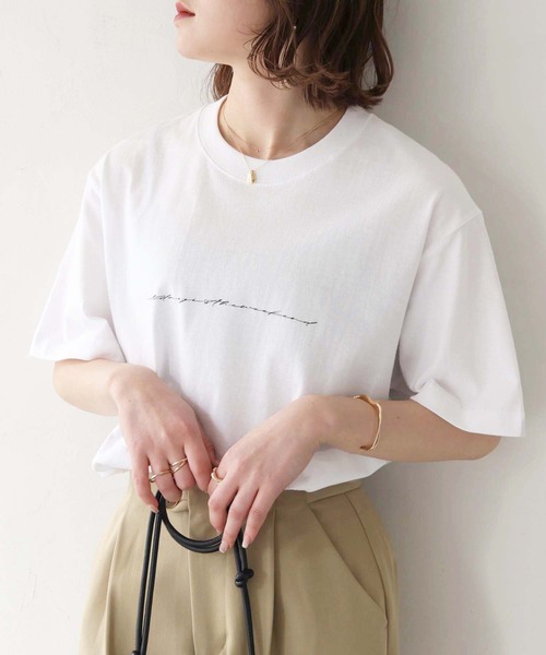 HER CLOSET（ハークローゼット）の「【shemoshelly】WEB限定ロゴプリントTシャツ（Tシャツ/カットソー・レディース・ブラック/ホワイト・S/M/L）」の17枚目の写真