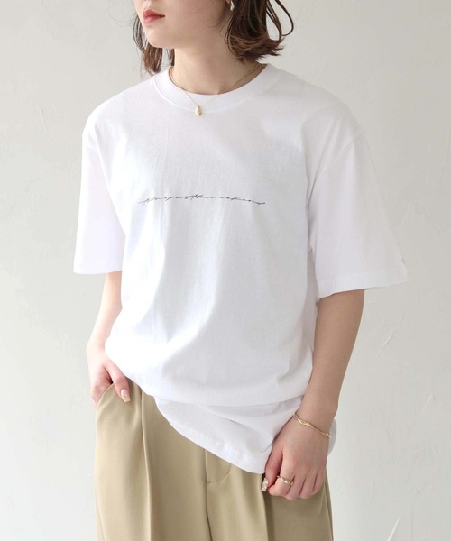 HER CLOSET（ハークローゼット）の「【shemoshelly】WEB限定ロゴプリントTシャツ（Tシャツ/カットソー・レディース・ブラック/ホワイト・S/M/L）」の19枚目の写真