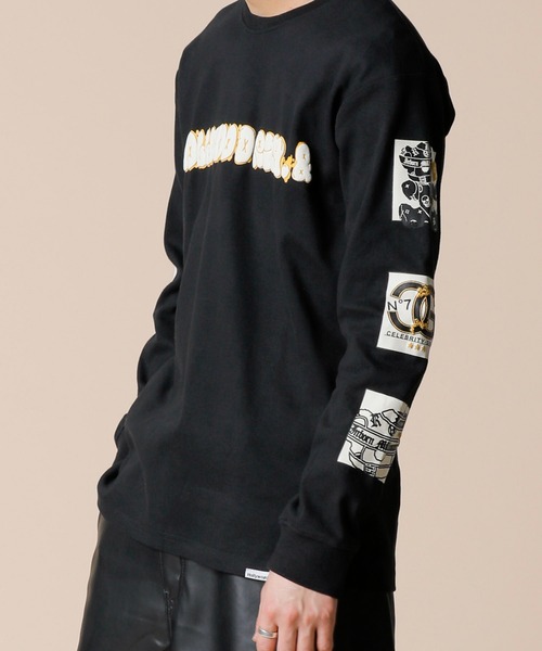 ADMIX/ATELIER SAB MEN(アドミックスアトリエサブメン)の「【Hollywood Rich.&】ハイテンションスムース / 発砲ラバープリント パンクベア ロンT(長袖T)(Tシャツ/カットソー・メンズ・ブラック/ホワイト・50/52/48)」の8枚目の写真