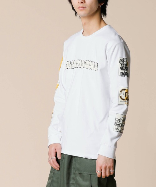 ADMIX/ATELIER SAB MEN(アドミックスアトリエサブメン)の「【Hollywood Rich.&】ハイテンションスムース / 発砲ラバープリント パンクベア ロンT(長袖T)(Tシャツ/カットソー・メンズ・ブラック/ホワイト・50/52/48)」の14枚目の写真