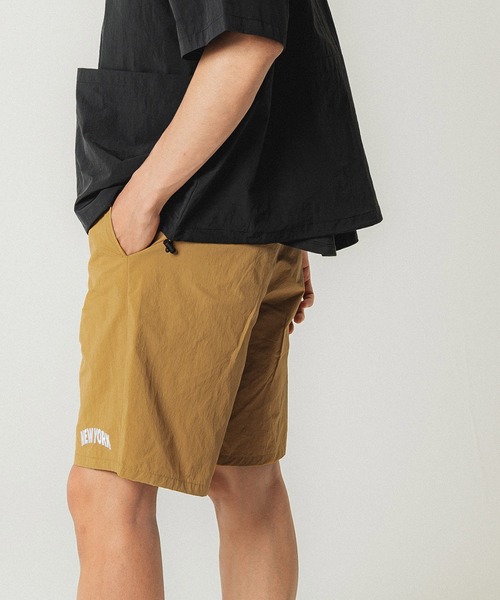 coca（coca）（コカ）の「メンズナイロンワンポイント刺繍ショートパンツ（その他パンツ・メンズ・ブラック/カーキ/ネイビー/キャメル・S/M/L）」の4枚目の写真