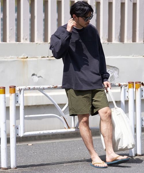 coca（coca）（コカ）の「メンズナイロンワンポイント刺繍ショートパンツ（その他パンツ・メンズ・ブラック/カーキ/ネイビー/キャメル・S/M/L）」の6枚目の写真