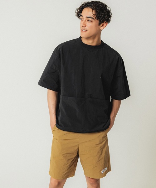 coca（coca）（コカ）の「メンズナイロンワンポイント刺繍ショートパンツ（その他パンツ・メンズ・ブラック/カーキ/ネイビー/キャメル・S/M/L）」の9枚目の写真