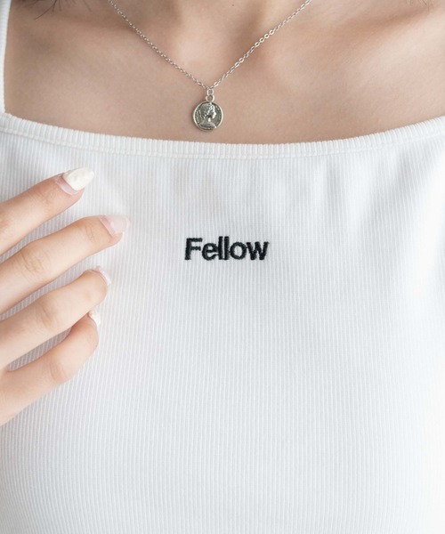 WEGO（ウィゴー）の「WEGO/ロゴ刺繍クロスショートキャミ（キャミソール・レディース・ホワイト/ブラック/パープル・FREE）」の11枚目の写真