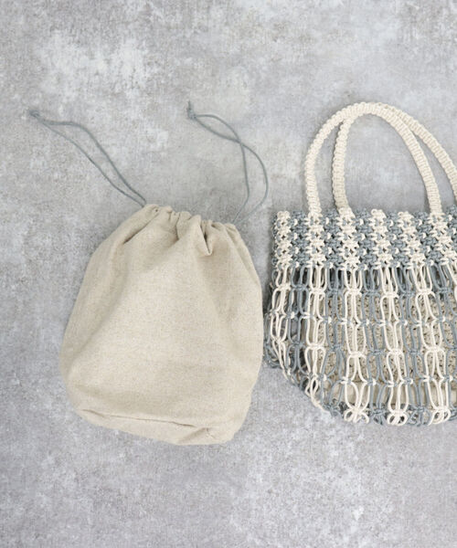 CACHELLIE（カシェリエ）の「【CACHELLIE/カシェリエ】ワックスコードバイカラートートバッグ（トートバッグ・レディース・ホワイト系その他4/レッド系その他3・FREE）」の9枚目の写真