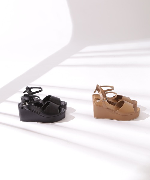 N.(N. Natural Beauty Basic)(エヌエヌナチュラルビューティーベーシック)の「◆プラットフォームサンダル(サンダル・レディース・ブラック/キャメル・22.5/24.5/23.5)」の11枚目の写真