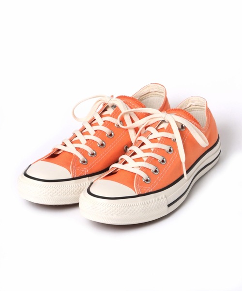 CONVERSE（コンバース）の「【CONVERSE(コンバース)】ALL STAR BURNTCOLORS OX（スニーカー・レディース・オレンジ/グリーン・MEDIUM/LARGE）」の2枚目の写真
