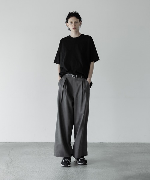 loose Box pleats wide PT / ルーズボックスプリーツワイド
