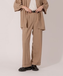 【SET UP可能】ROLL UP STRAIGHT SLACKS /  ロールアップストレートスラックス