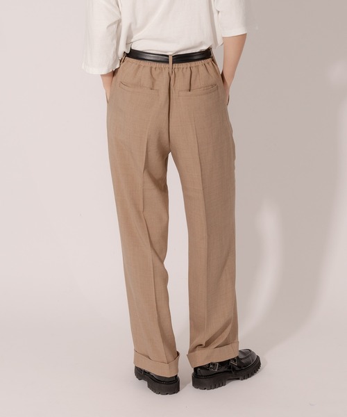 ONCILY（オンシェリー）の「【SET UP可能】ROLL UP STRAIGHT SLACKS /  ロールアップストレートスラックス（スラックス・メンズ・ブラウン/カーキ/グレイッシュブルー・MEDIUM/LARGE）」の16枚目の写真