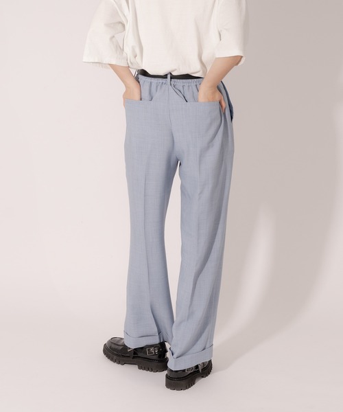 ONCILY（オンシェリー）の「【SET UP可能】ROLL UP STRAIGHT SLACKS /  ロールアップストレートスラックス（スラックス・メンズ・ブラウン/カーキ/グレイッシュブルー・MEDIUM/LARGE）」の7枚目の写真