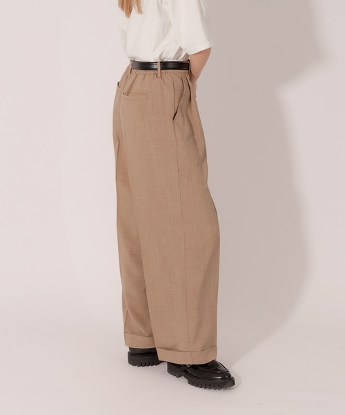 ONCILY（オンシェリー）の「【SET UP可能】ROLL UP STRAIGHT SLACKS /  ロールアップストレートスラックス（スラックス・メンズ・ブラウン/カーキ/グレイッシュブルー・MEDIUM/LARGE）」の15枚目の写真