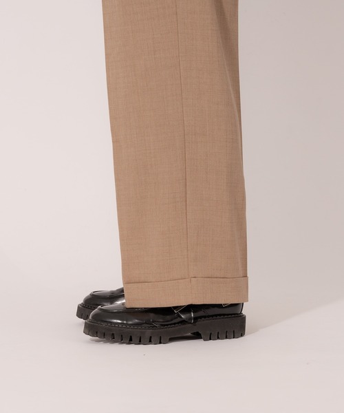 ONCILY（オンシェリー）の「【SET UP可能】ROLL UP STRAIGHT SLACKS /  ロールアップストレートスラックス（スラックス・メンズ・ブラウン/カーキ/グレイッシュブルー・MEDIUM/LARGE）」の21枚目の写真