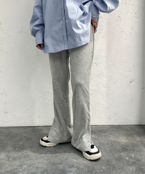 apres jour mignon（アプレジュールミニョン）の「パイルパンツ【ZOZOTOWN限定アイテム】（その他パンツ・レディース・ピンク/レッド/杢グレー/ブルー/ブラック・X-LARGE/SMALL/MEDIUM）」の2枚目の写真