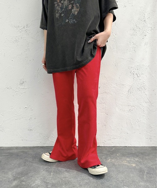 apres jour mignon（アプレジュールミニョン）の「パイルパンツ【ZOZOTOWN限定アイテム】（その他パンツ・レディース・ピンク/レッド/杢グレー/ブルー/ブラック・X-LARGE/SMALL/MEDIUM）」の5枚目の写真