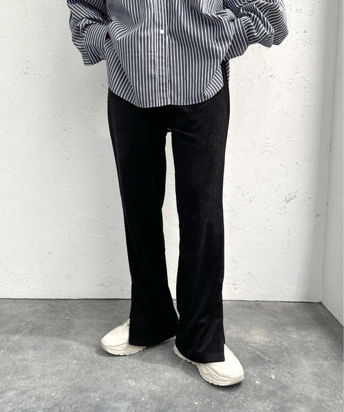 apres jour mignon（アプレジュールミニョン）の「パイルパンツ【ZOZOTOWN限定アイテム】（その他パンツ・レディース・ピンク/レッド/杢グレー/ブルー/ブラック・X-LARGE/SMALL/MEDIUM）」の6枚目の写真