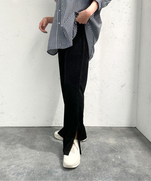 apres jour mignon（アプレジュールミニョン）の「パイルパンツ【ZOZOTOWN限定アイテム】（その他パンツ・レディース・ピンク/レッド/杢グレー/ブルー/ブラック・X-LARGE/SMALL/MEDIUM）」の7枚目の写真