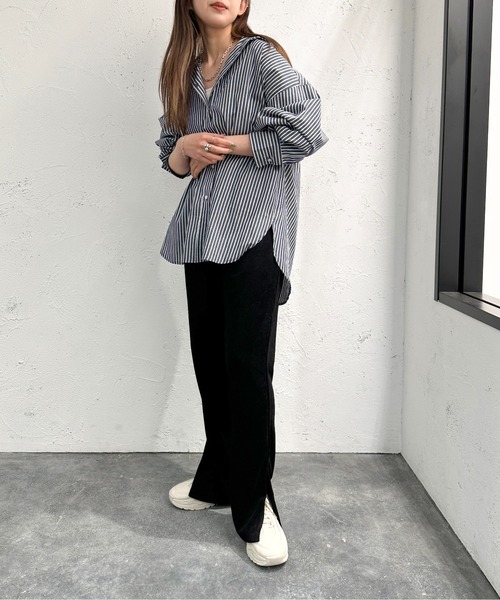 apres jour mignon（アプレジュールミニョン）の「パイルパンツ【ZOZOTOWN限定アイテム】（その他パンツ・レディース・ピンク/レッド/杢グレー/ブルー/ブラック・X-LARGE/SMALL/MEDIUM）」の9枚目の写真