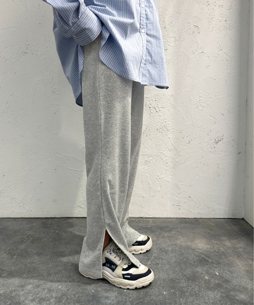 apres jour mignon（アプレジュールミニョン）の「パイルパンツ【ZOZOTOWN限定アイテム】（その他パンツ・レディース・ピンク/レッド/杢グレー/ブルー/ブラック・X-LARGE/SMALL/MEDIUM）」の17枚目の写真